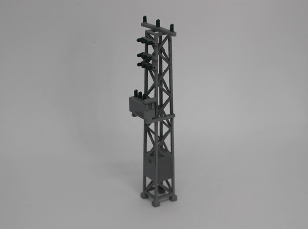 N Scale Distribution Transformer Pylon #1 in Tan Fine Detail Plastic