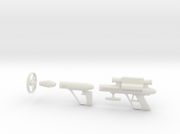 Lost in Space Mattel Roto-Jet Gun - Large Scale  in White Natural Versatile Plastic