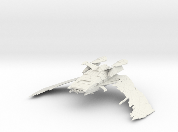 Romulan Star Empire - Scimitar in White Natural Versatile Plastic