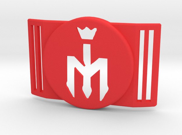 Freestyle Libre Shield - Libre Guard FOOTBALL - M in Red Processed Versatile Plastic
