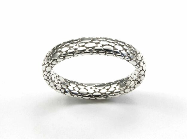 Elipsis Skin Ring in Polished Silver: 6.5 / 52.75