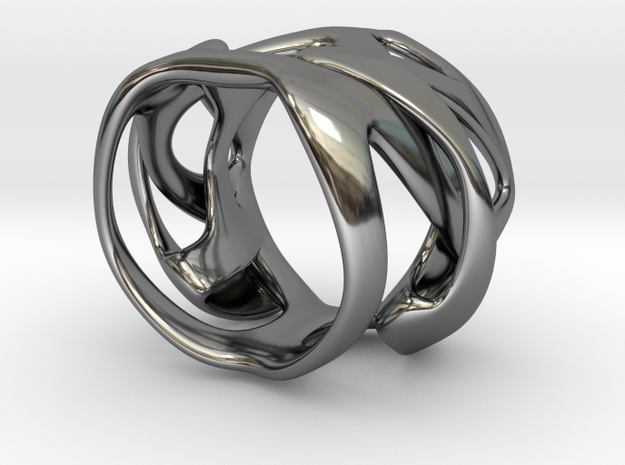 Thalia ring in Fine Detail Polished Silver: 12 / 66.5