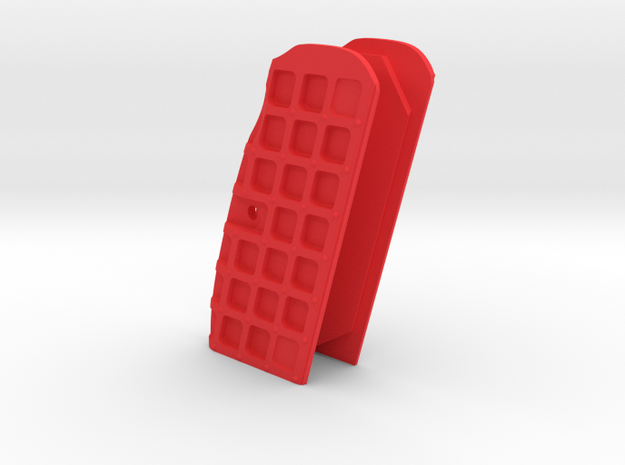 Tanfoglio Stock 2/3 Cutaway Grip (no holes) in Red Processed Versatile Plastic