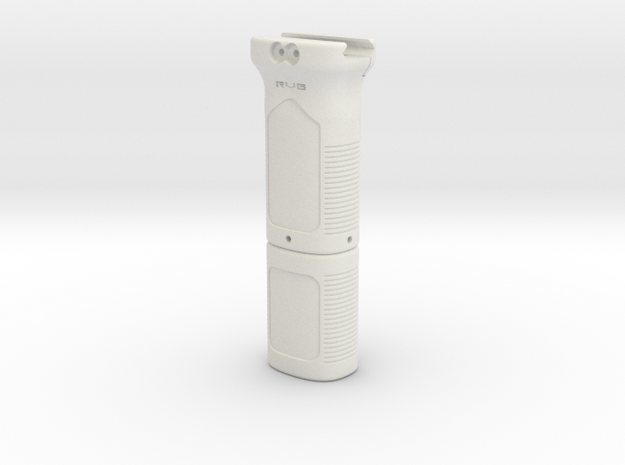 Magpul MOE styled foregrip battery holder for AEG  in White Natural Versatile Plastic