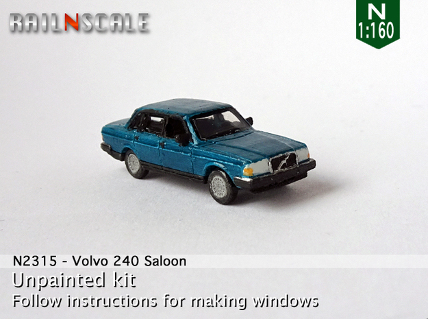  Volvo 240 Saloon (N 1:160) in Tan Fine Detail Plastic