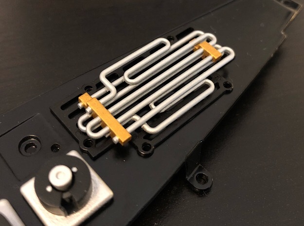 1:8 BTTF DeLorean Radiator in Clear Ultra Fine Detail Plastic