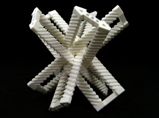 Five axis racks in White Processed Versatile Plastic