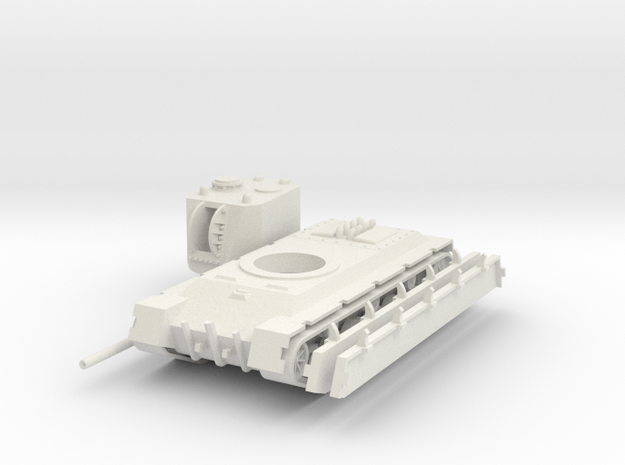 1/100 GVS Command Tank in White Natural Versatile Plastic