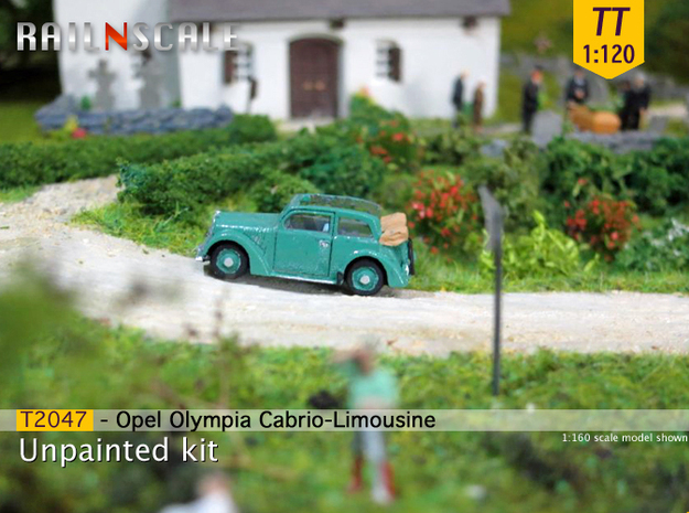 Opel Olympia Cabrio-Limousine (TT 1:120) in Tan Fine Detail Plastic