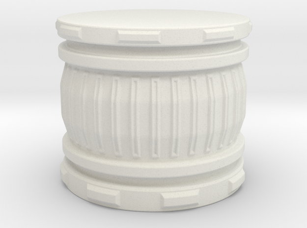 28mm Scale - Round Hero Base / Display Plinth. in White Natural Versatile Plastic