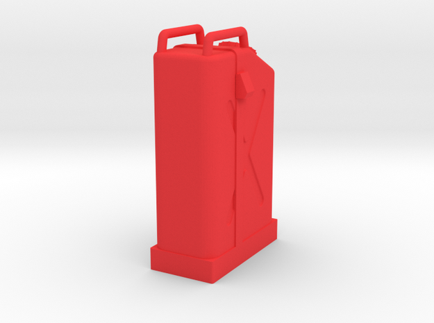 Gas Can with holder in Red Processed Versatile Plastic