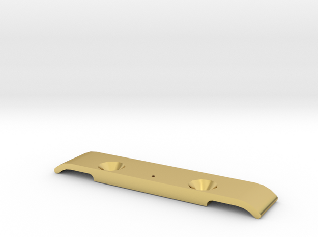 MO26-1.2 - TL-01 droop block  in Polished Brass