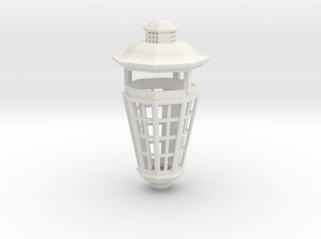 1:24 scale Age of Sail Stern Lantern in White Natural Versatile Plastic