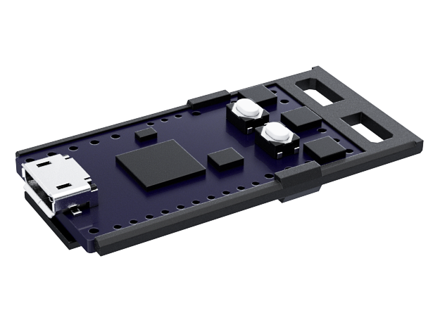 UW Dooku chassis ProffieBoard v1.5 Adapter in Black Natural Versatile Plastic
