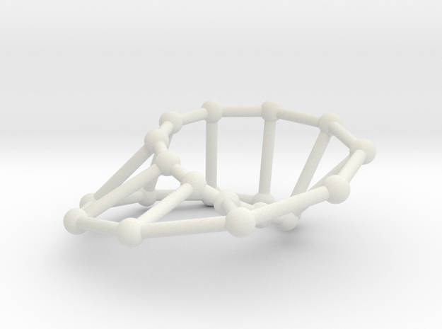 Möbius ladder M_20 in White Natural Versatile Plastic