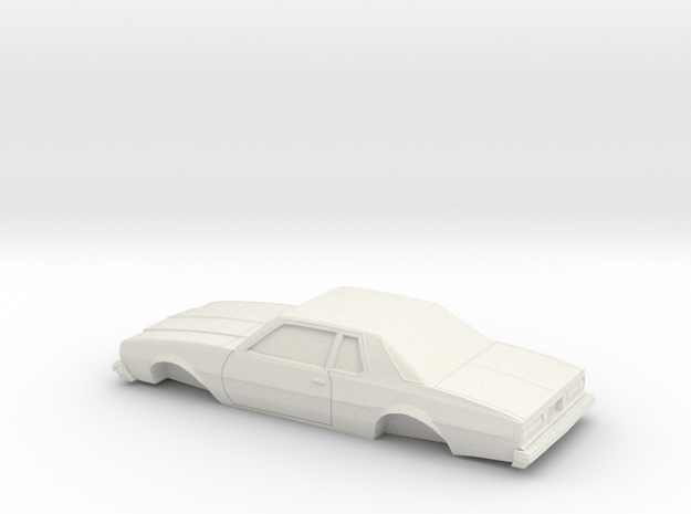 1/25 1977-78 Chevrolet Impala Coupe in White Natural Versatile Plastic