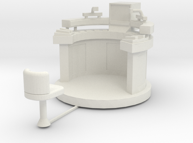 CP01 Moonbase Command Console (28mm) in White Natural Versatile Plastic