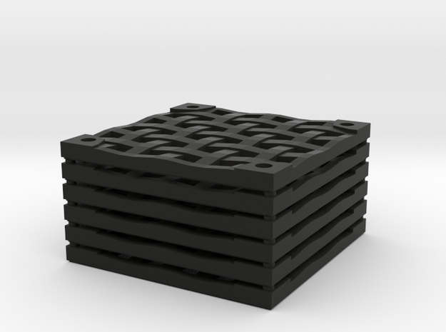 6x6 Iron Grate Set in Black Natural Versatile Plastic