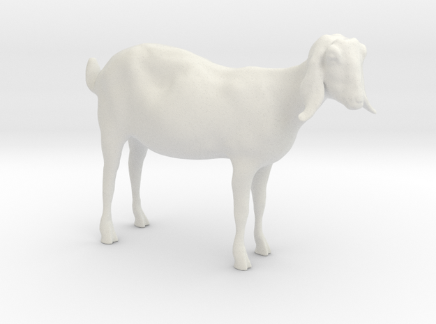 3D Scanned Nubian Goat  - 1:12 scale in White Natural Versatile Plastic