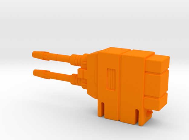 Starcom Shadow Upriser - Big Cannon right side in Orange Processed Versatile Plastic