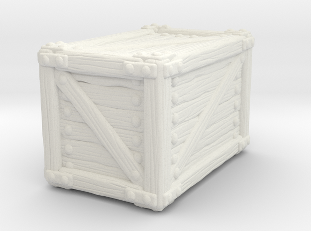 Big Crate A in White Natural Versatile Plastic