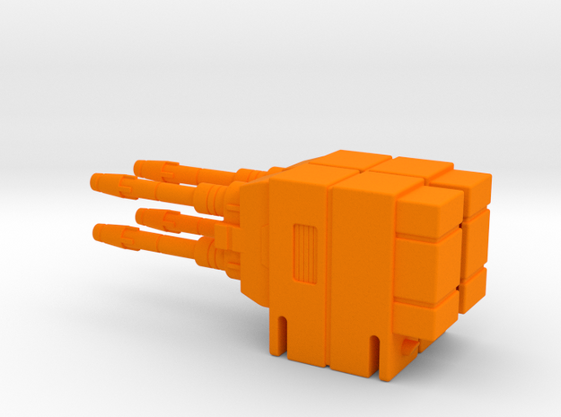Starcom Shadow Upriser - Big Cannon (both sides) in Orange Processed Versatile Plastic