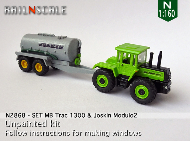 SET MB Trac 1300 & Joskin Modulo2 (N 1:160) in Tan Fine Detail Plastic