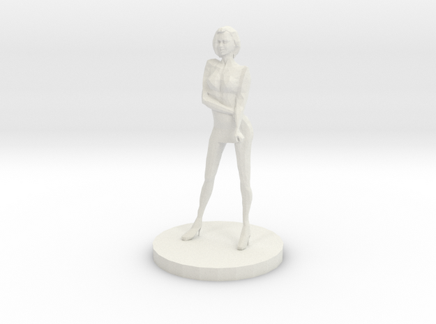 Girl Model (28mm Scale Miniature) in White Natural Versatile Plastic