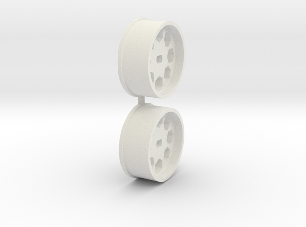 Offset-0,5-front-Polygon-Rims-MiniZ-AWD in White Natural Versatile Plastic