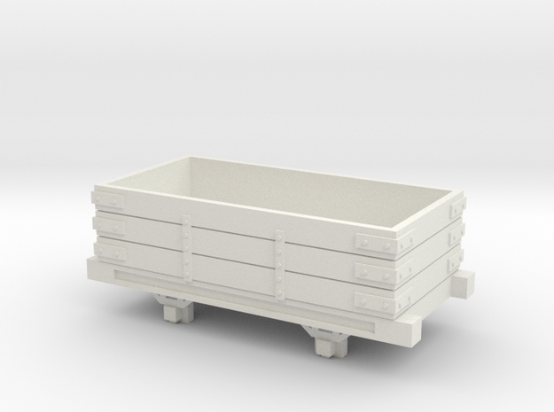 Bandai OO9 Scale Open Wagon Type 1 in White Natural Versatile Plastic