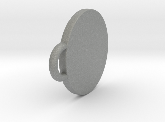 Pendant Shield in Gray PA12: Small