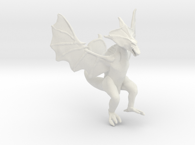 Omni Scale Space Dragon Ancient Female MGL in White Natural Versatile Plastic