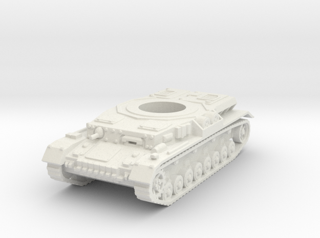 Panzer IV hull (hollow) scale 1/87 in White Natural Versatile Plastic