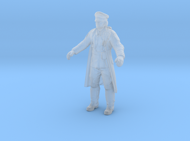 Wolfenstein Colossus officer in trenchcoat 28 in Tan Fine Detail Plastic