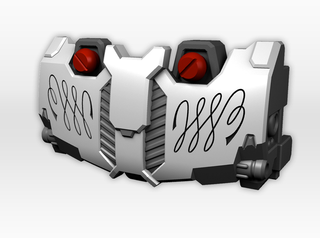 Titans Return Megatron IDW Styled Chestplate in Smooth Fine Detail Plastic