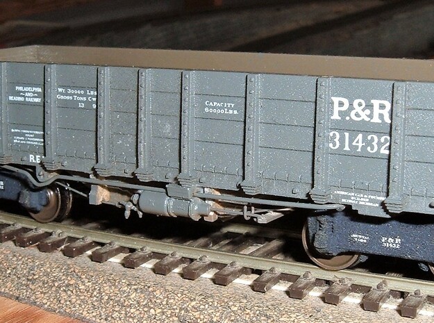 HKa 30' P&R Reading Railroad Coal Hopper Gondola H in Smooth Fine Detail Plastic: 1:87 - HO