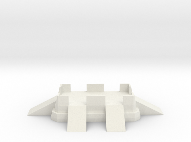 Large Fort Emplacement in White Natural Versatile Plastic