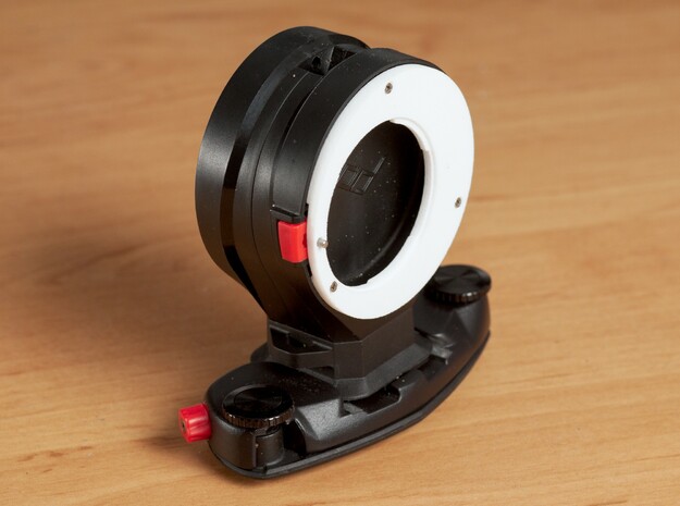 Mount for PD Capture Lens, Sony E to Fuji X in White Natural Versatile Plastic