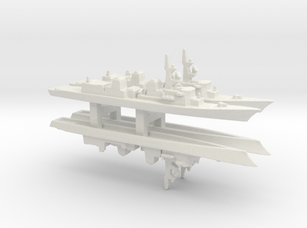 Murasame-class destroyer x 4, 1/3000 in White Natural Versatile Plastic