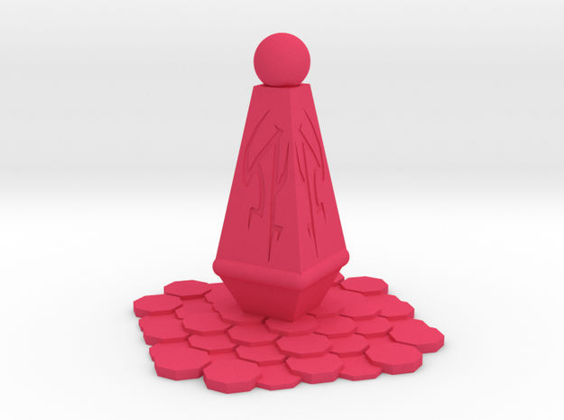 Alien Monument Miniature (28mm Scale) in Pink Processed Versatile Plastic
