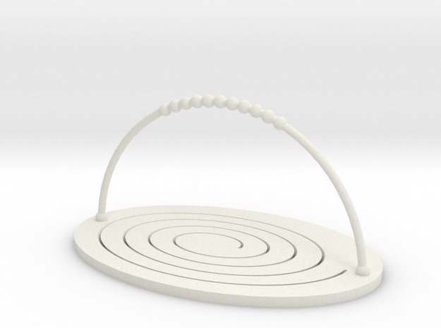 Folding Basket in White Natural Versatile Plastic