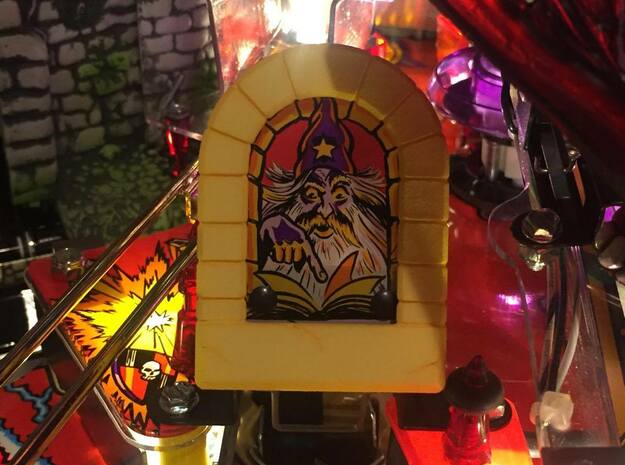 Pinball MM Wizard Stone Arch in Yellow Processed Versatile Plastic