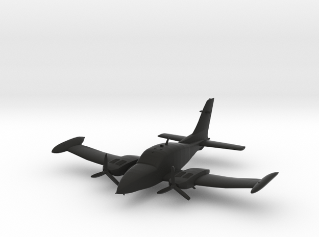 Cessna 310 in Black Natural Versatile Plastic: 1:72