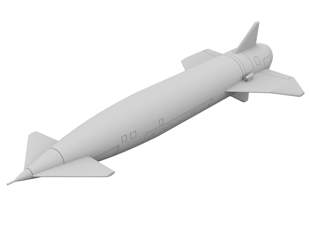 1:72 - Blue Steel Missile in White Natural Versatile Plastic