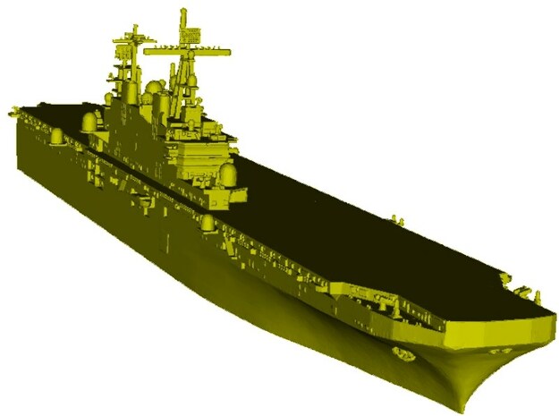1/2000 scale USS Tarawa LHA-1 assault ship x 1 in Clear Ultra Fine Detail Plastic