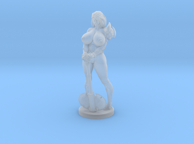 Shashana the Barbarian TOPLESS VARIANT - 40mm in Tan Fine Detail Plastic