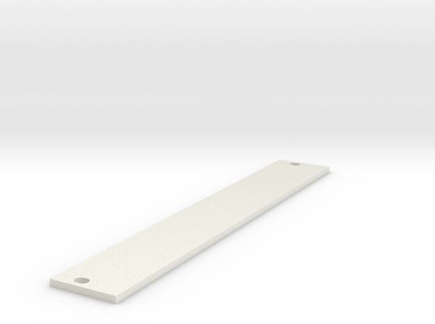 Eurorack Blank Panel 4HP in White Natural Versatile Plastic