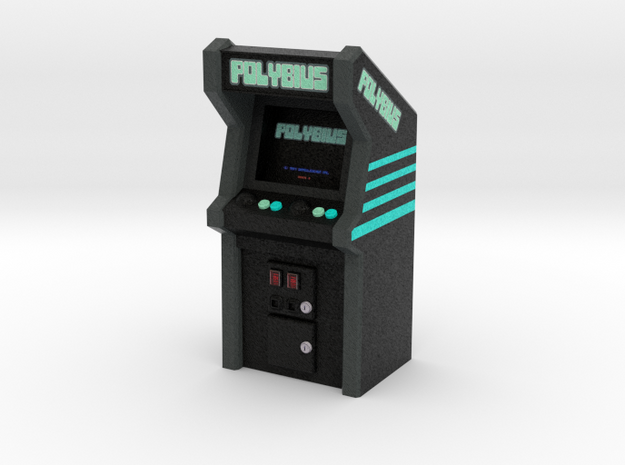 Polybius Arcade Game, 35mm Scale in Natural Full Color Sandstone