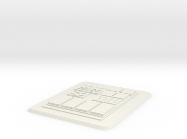 Imperial Communications Pad in White Natural Versatile Plastic