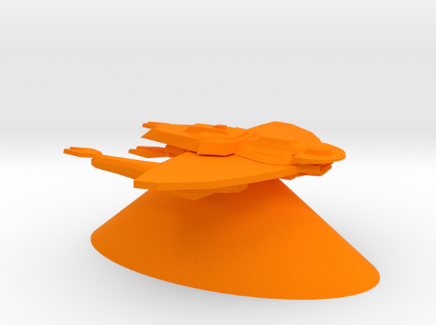 Cardassian Union - Cruiser in Orange Processed Versatile Plastic